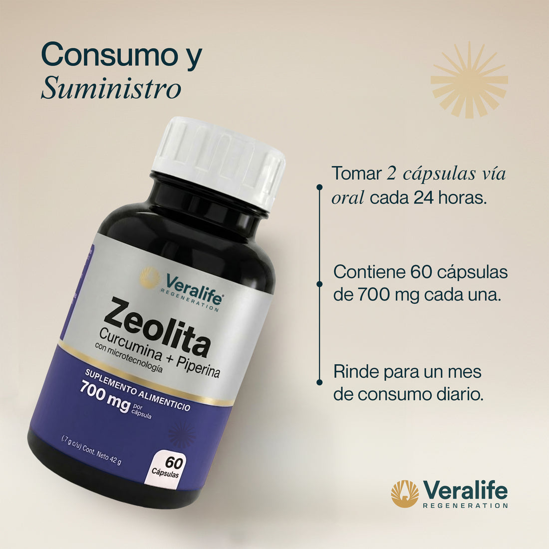 Zeolita con Curcumina y Piperina: indicaciones de uso de la marca