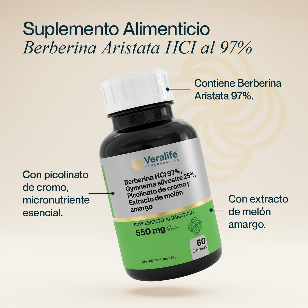 Berberina HCl 97%
