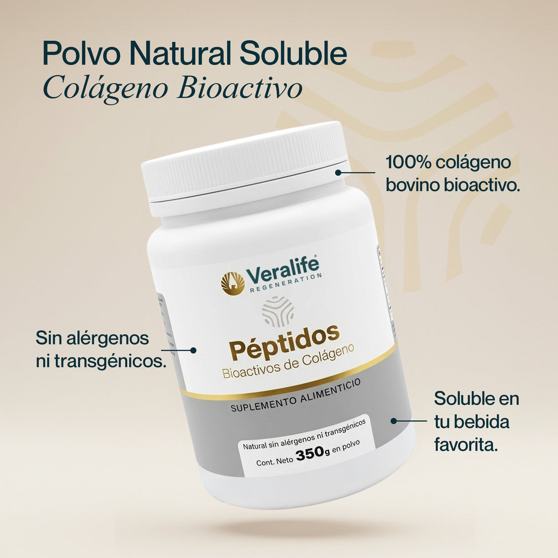 Péptidos Bioactivos de Colágeno: composición y presentación