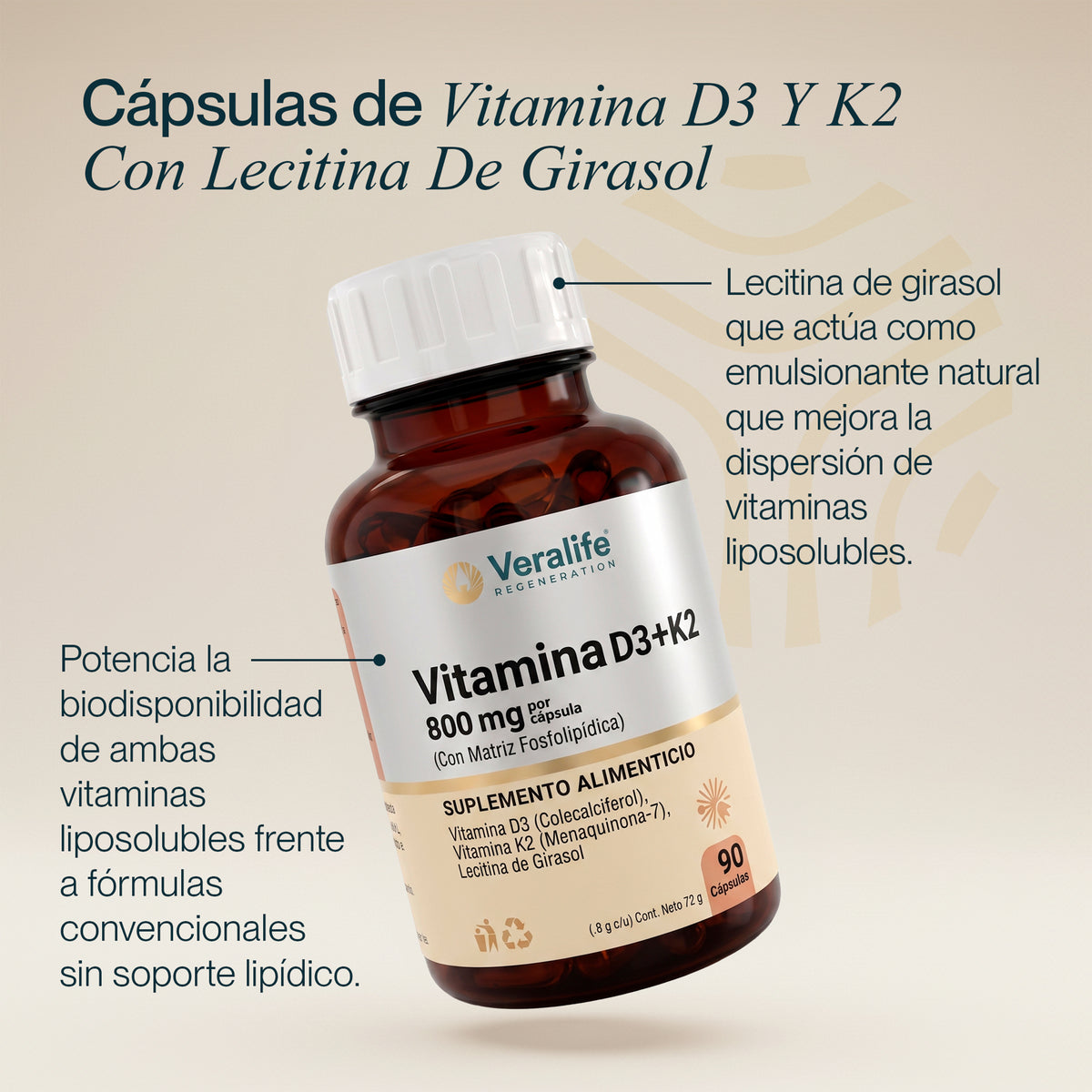 Vitamina D3 + K2