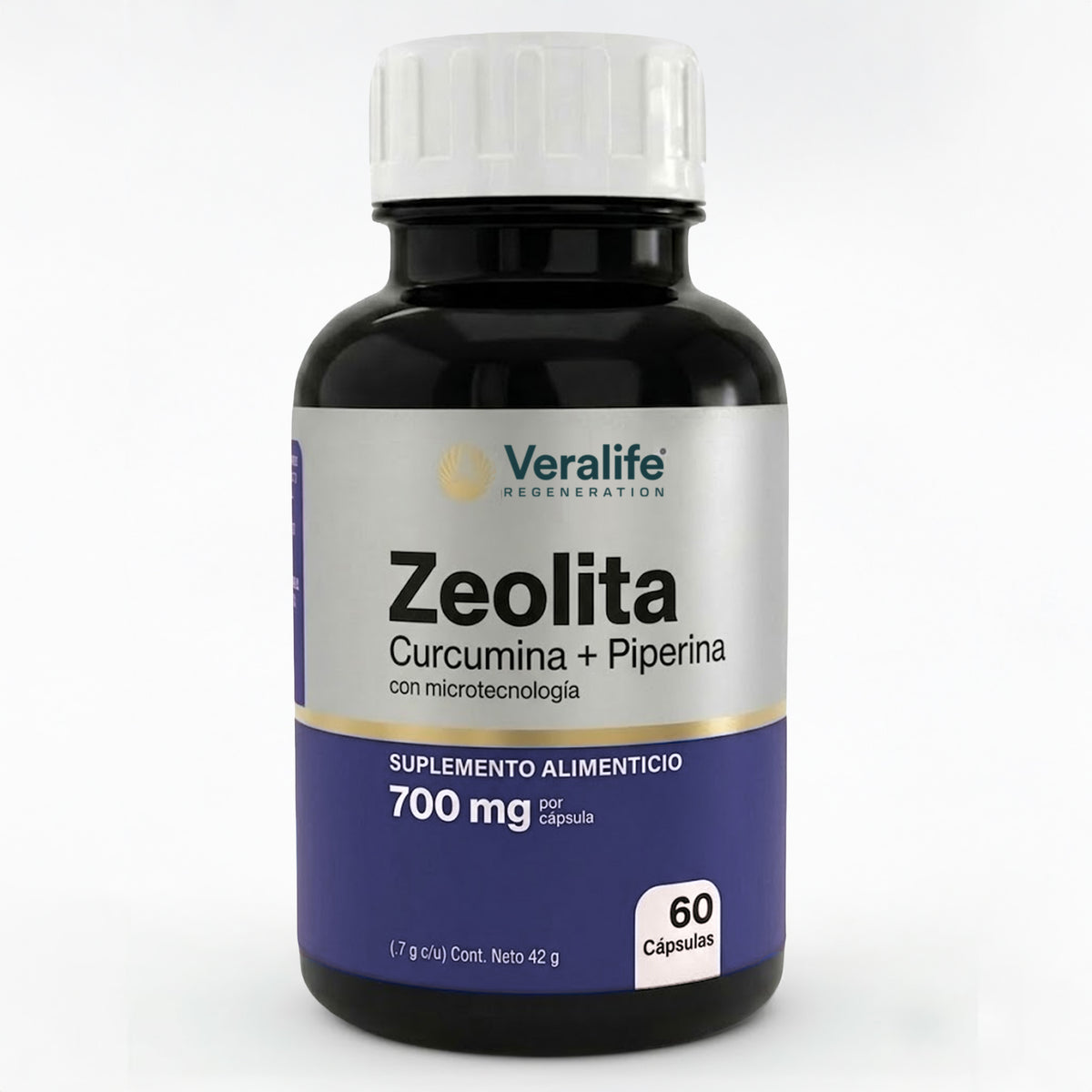 Zeolita con Curcumina y Piperina